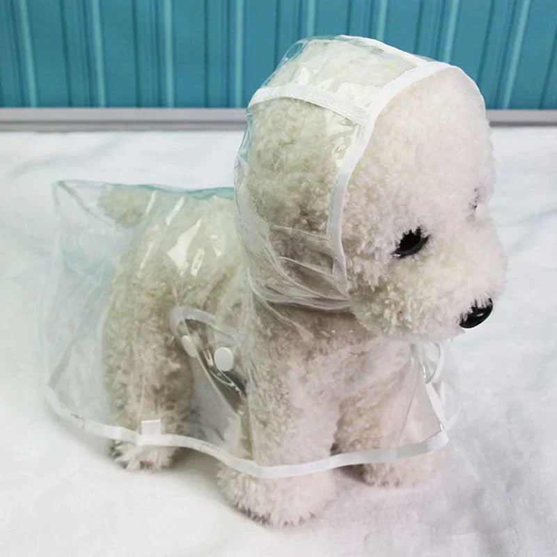 Dog Raincoat | Transparent & Waterproof | Adjustable Belly Strap