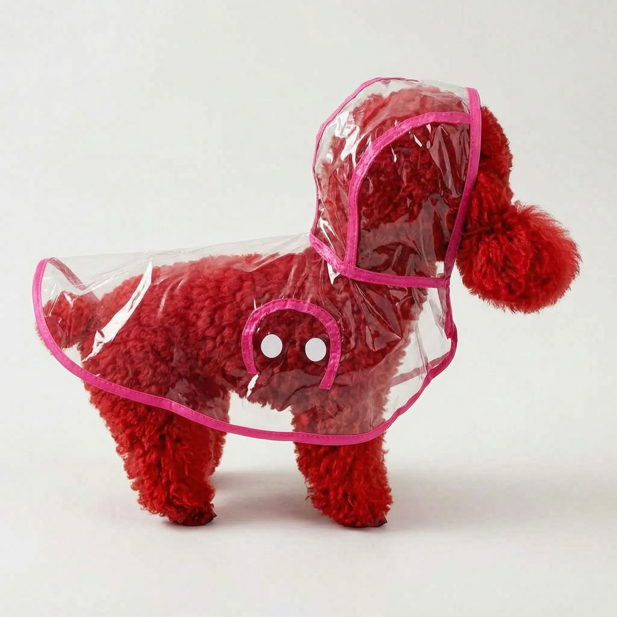 Dog Raincoat | Transparent & Waterproof | Adjustable Belly Strap