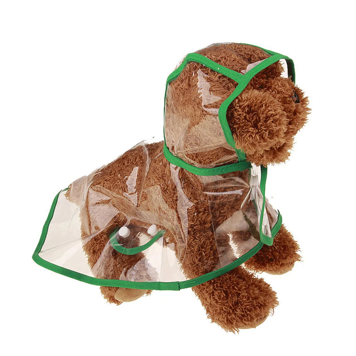 Dog Raincoat | Transparent & Waterproof | Adjustable Belly Strap