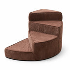 Dog Stairs | Orthopedic Foam & Non-Slip Corduroy | For Small & Medium Dogs