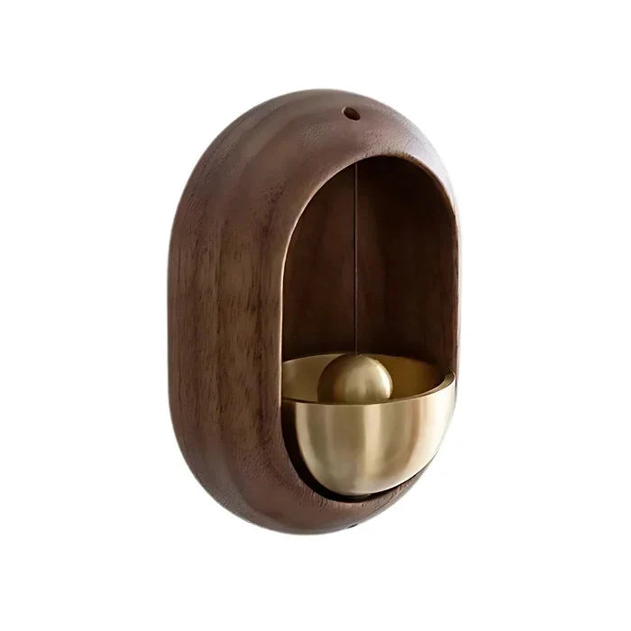 Door Chime | Wooden Magnetic & Adhesive Mount | Soft Tone