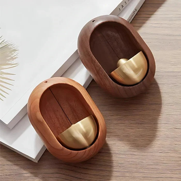 Door Chime | Wooden Magnetic & Adhesive Mount | Soft Tone