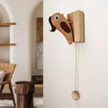 Door Knocker | Animated Woodpecker & Wooden Finish