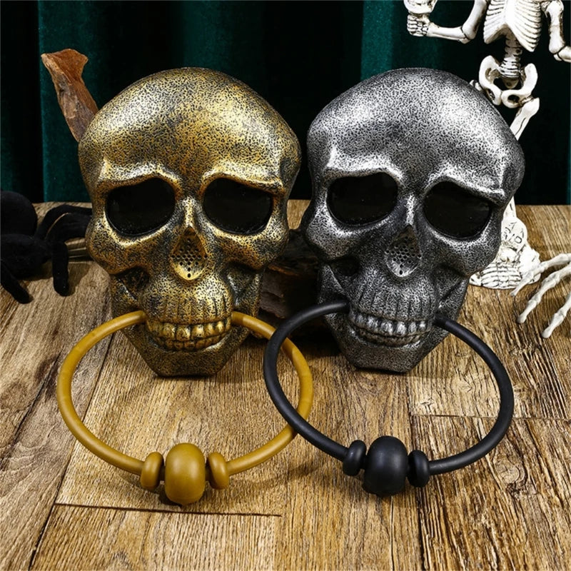 Door Knocker | Realistic Skull & Weather-Resistant Plastic | Approx. 16 x 14 cm