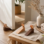 Door Stop | Scandinavian Wood & Non-Slip Base