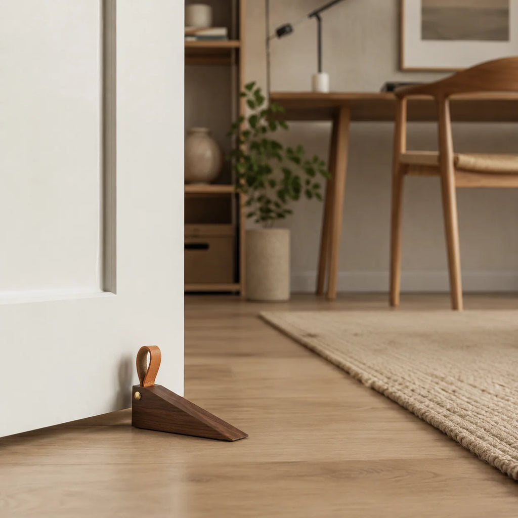 Door Stop | Scandinavian Wood & Non-Slip Base