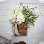 Door Wreath | Handmade Wicker & Silk Flowers
