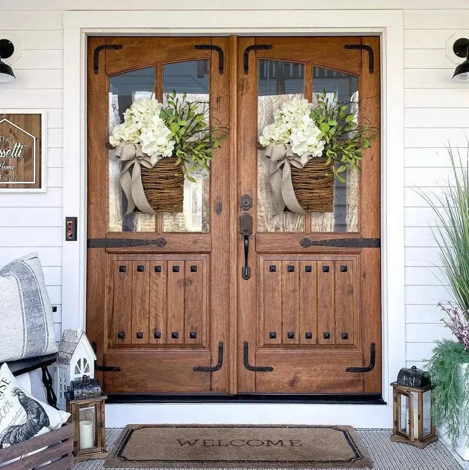 Door Wreath | Handmade Wicker & Silk Flowers