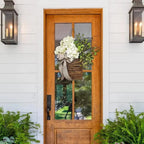 Door Wreath | Handmade Wicker & Silk Flowers