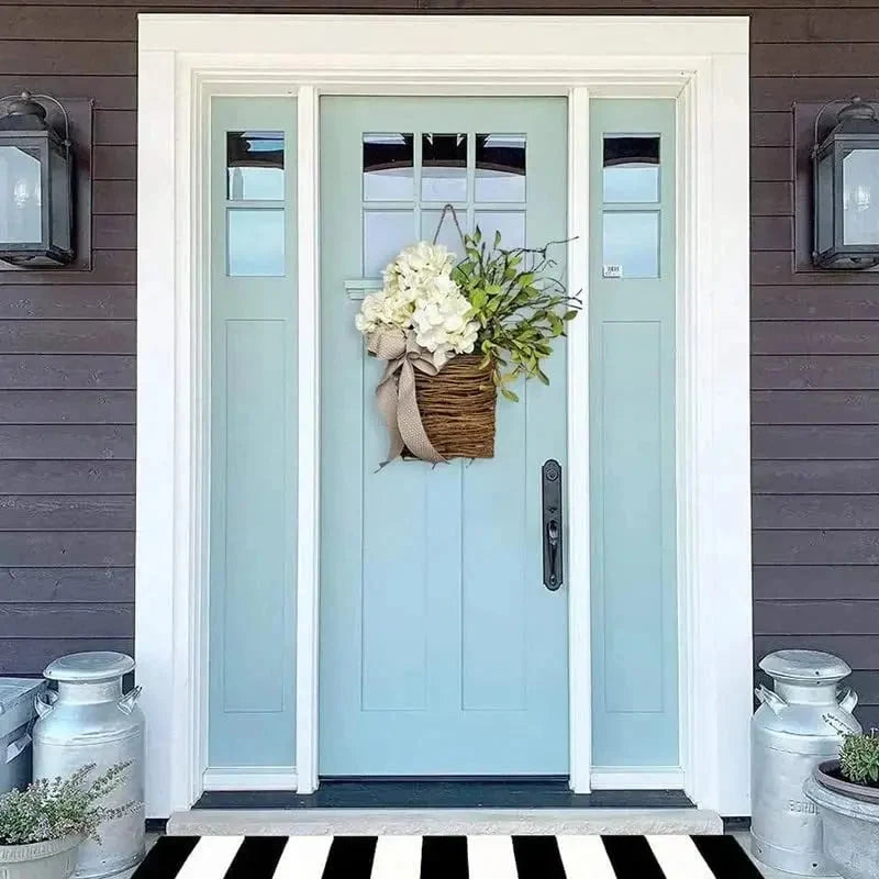 Door Wreath | Handmade Wicker & Silk Flowers