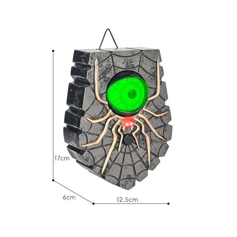 Doorbell | Glowing Rolling Eye & Eerie Sounds | Adhesive Mount