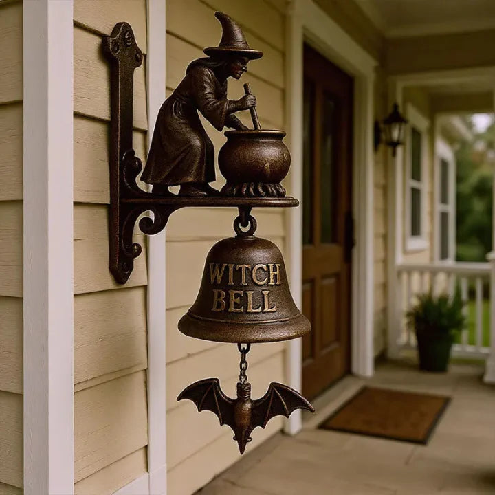 Doorbell | Witch Motif & Weatherproof Metal