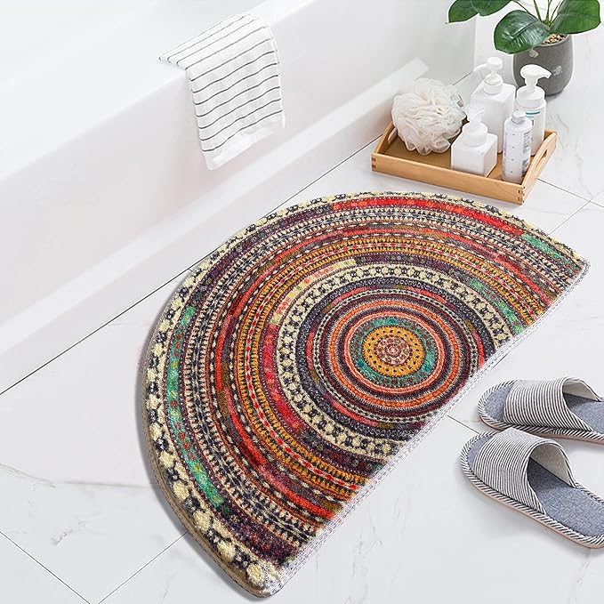 Doormat | Boho Half-Moon, Absorbent & Non-Slip | 3 Sizes