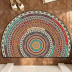Doormat | Boho Half-Moon, Absorbent & Non-Slip | 3 Sizes