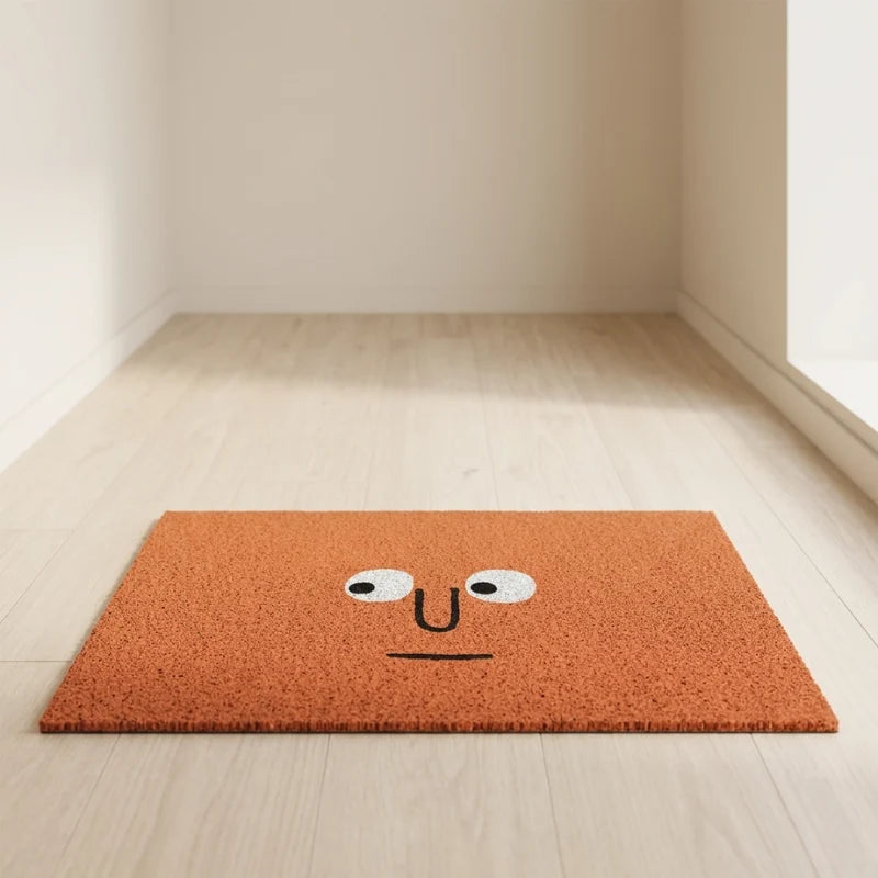 Doormat | Polyester Surface & Non-Slip Rubber Backing | Emoji Design