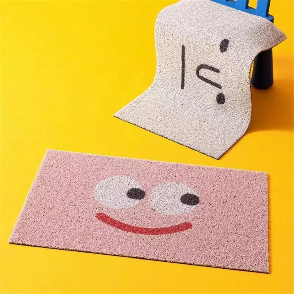 Doormat | Polyester Surface & Non-Slip Rubber Backing | Emoji Design