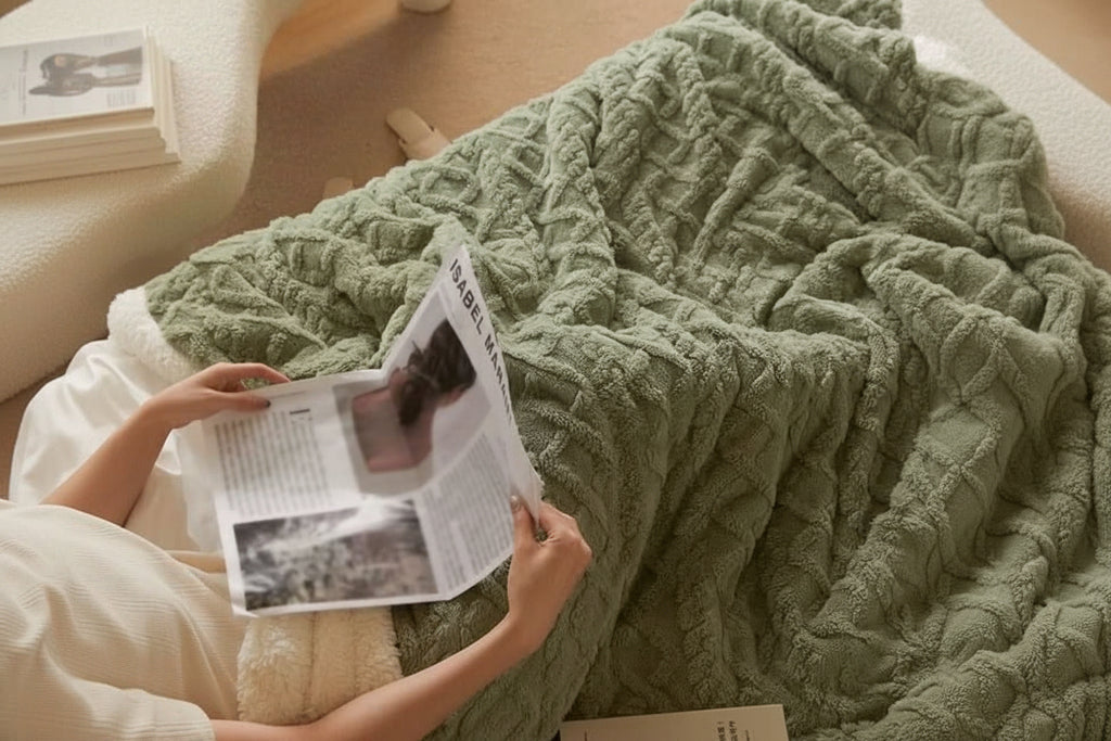 Double-Sided Lambswool Blanket