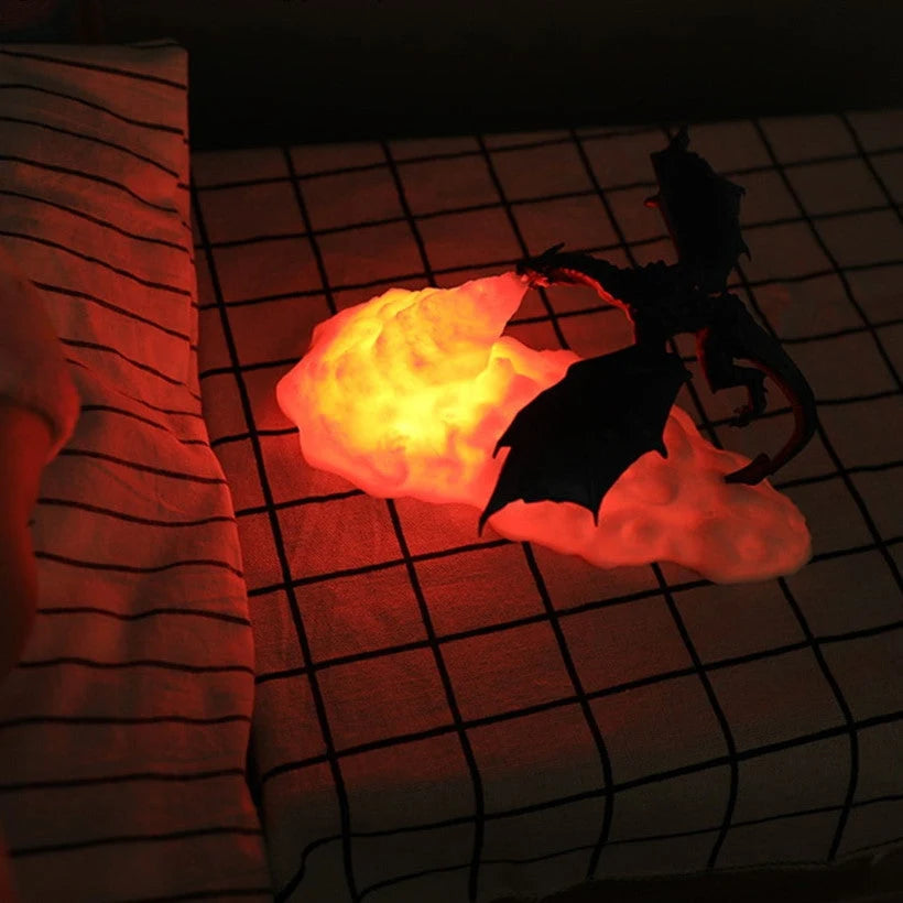 Dragon Lamp | Wireless & Rechargeable LED Glow | 20 x 10 cm