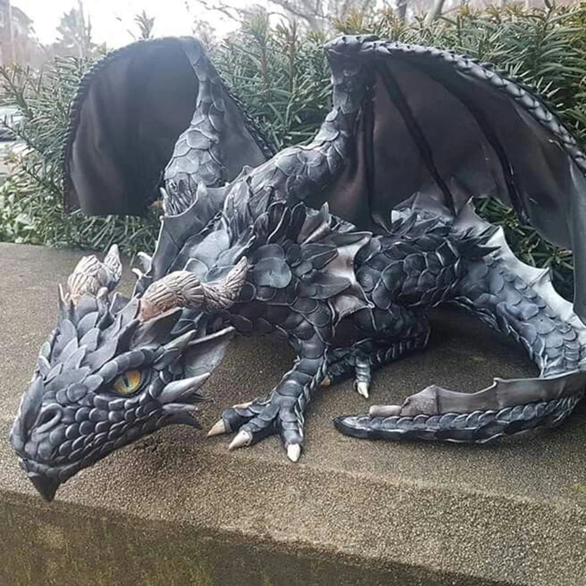 Dragon Statue | Gothic Fantasy Design | Garden Decor