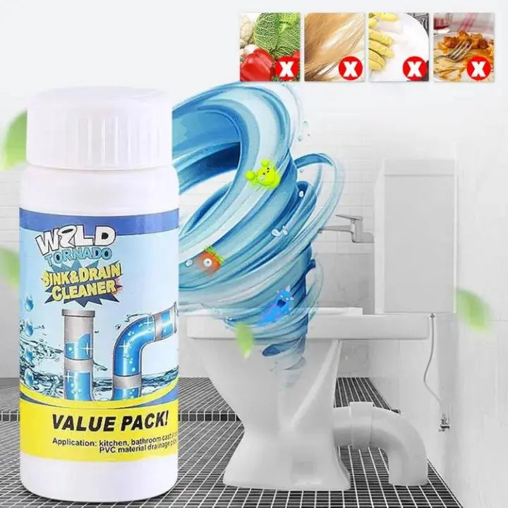 Drain Cleaner Powder | Fast-Dissolving & PVC-Safe | 110 g
