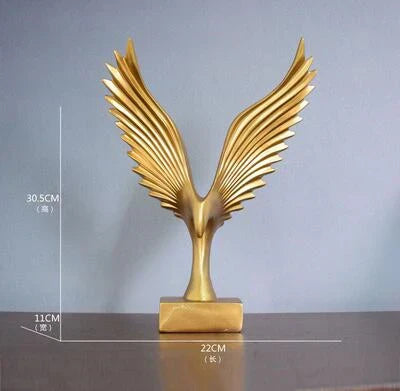 Eagle Sculpture | Resin Majestic Wings | 22 x 33 x 9.5 cm