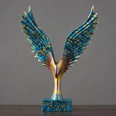 Eagle Sculpture | Resin Majestic Wings | 22 x 33 x 9.5 cm