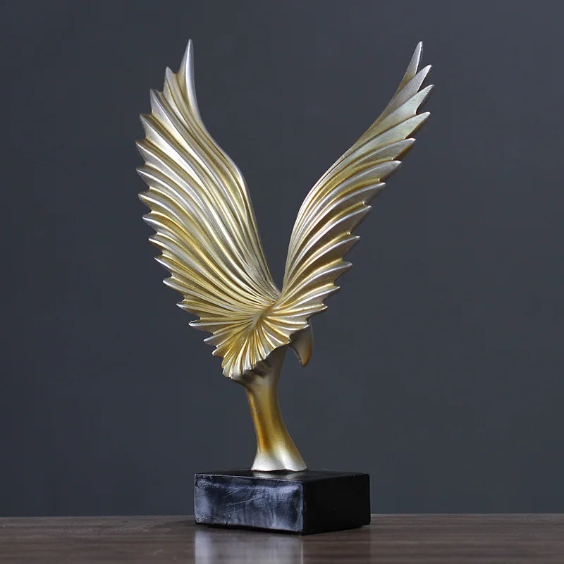 Eagle Sculpture | Resin Majestic Wings | 22 x 33 x 9.5 cm