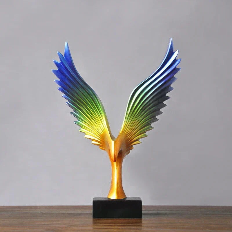 Eagle Sculpture | Resin Majestic Wings | 22 x 33 x 9.5 cm