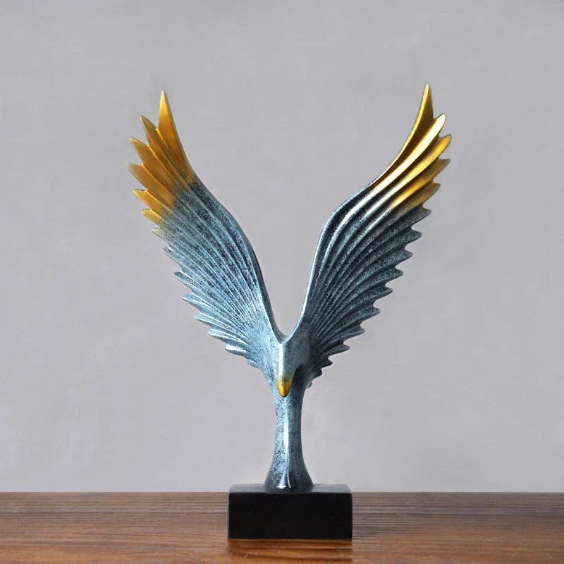 Eagle Sculpture | Resin Majestic Wings | 22 x 33 x 9.5 cm