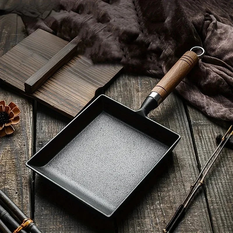 Egg Pan | Cast Iron & Natural Non-Stick | Square