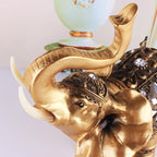 Elephant Figurine | Gold Resin & Textured Surface | 3 Sizes