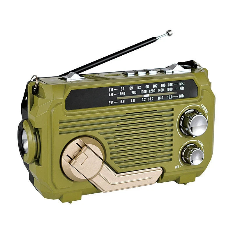 Emergency Radio | AM/FM/SW Reception & Solar/Hand-Crank Charging