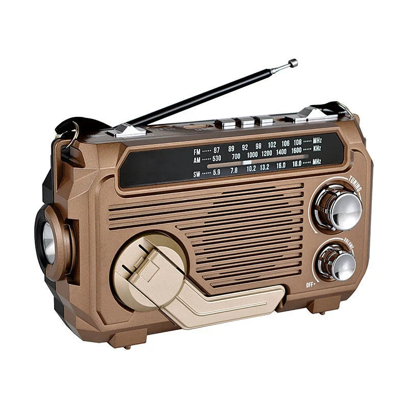 Emergency Radio | AM/FM/SW Reception & Solar/Hand-Crank Charging