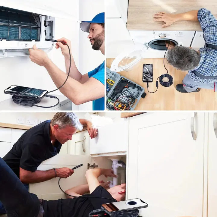 Endoscope Camera | Plug-and-Play HD & Waterproof | 5m Flexible Cable