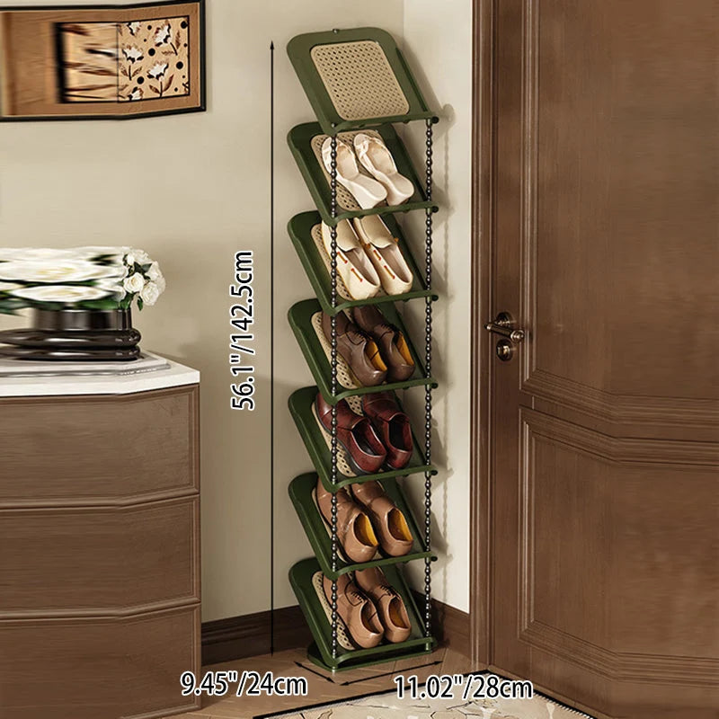 Entryway Shoe Rack | Vertical Space-Saving & Sturdy PP | 2–7 Tiers