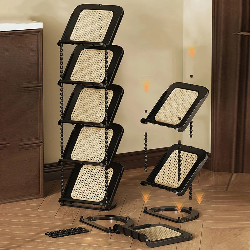Entryway Shoe Rack | Vertical Space-Saving & Sturdy PP | 2–7 Tiers