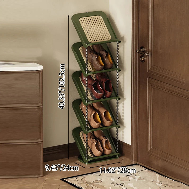 Entryway Shoe Rack | Vertical Space-Saving & Sturdy PP | 2–7 Tiers
