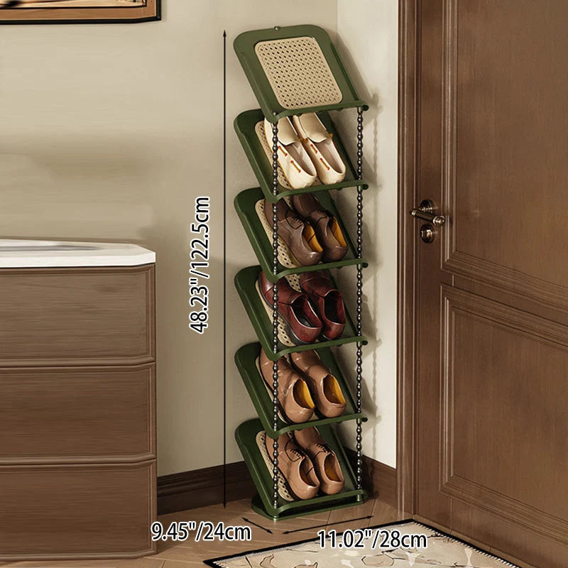 Entryway Shoe Rack | Vertical Space-Saving & Sturdy PP | 2–7 Tiers