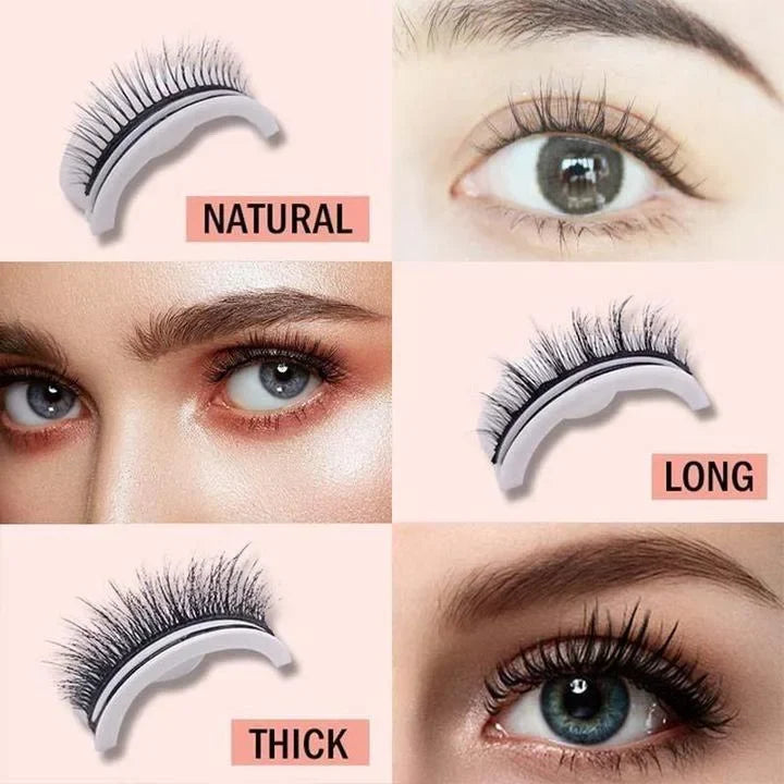 False Eyelashes | Self-Adhesive & Reusable | Natural Look