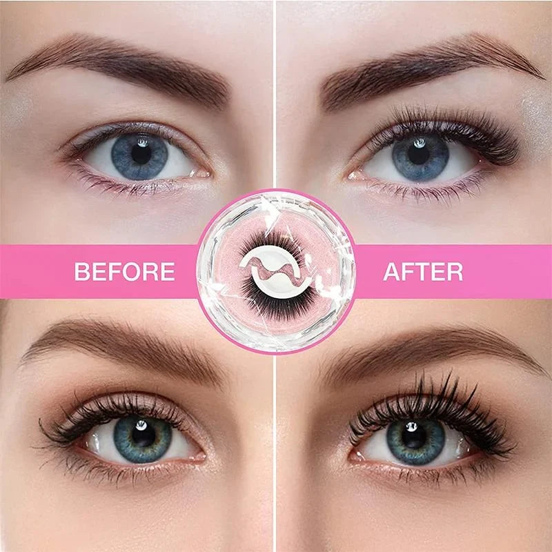False Eyelashes | Self-Adhesive & Reusable | Natural Look
