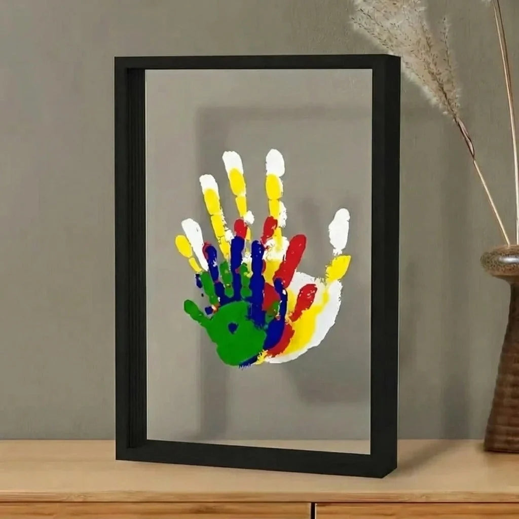 Family Handprint Kit | Complete DIY & Child-Safe Paint | Includes Frame