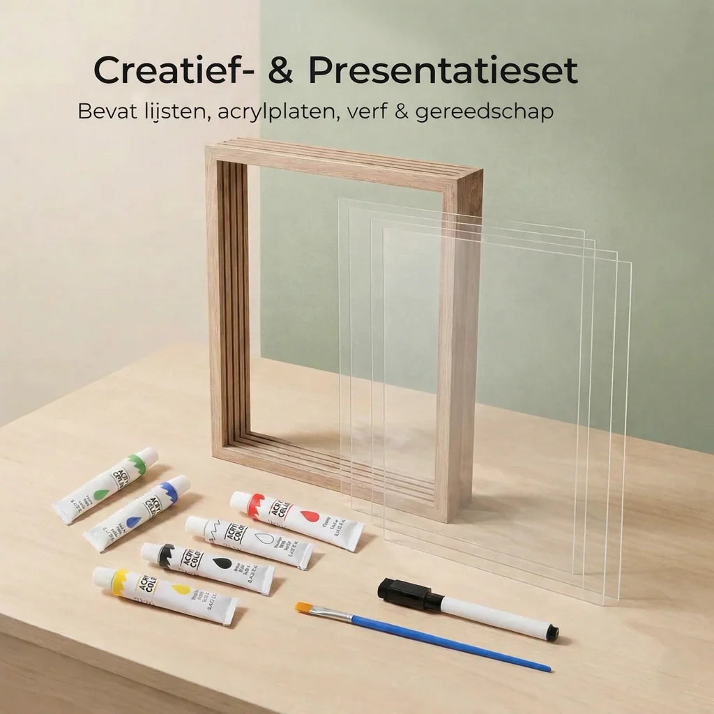 Family Handprint Kit | Complete DIY & Child-Safe Paint | Includes Frame