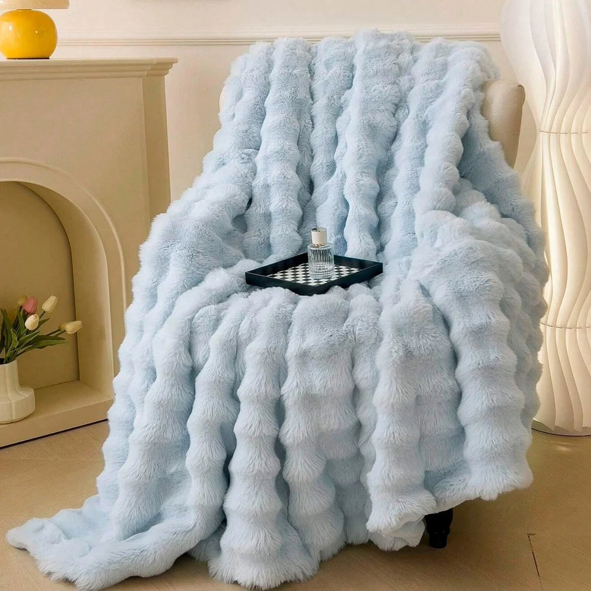 Faux Fur Blanket | Extra-Plush & Double-Lined | All-Season Rated