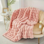 Faux Fur Blanket | Extra-Plush & Double-Lined | All-Season Rated