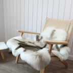 Faux Sheepskin Rug | Plush Acrylic Pile & Suede Backing | 110 x 88 cm