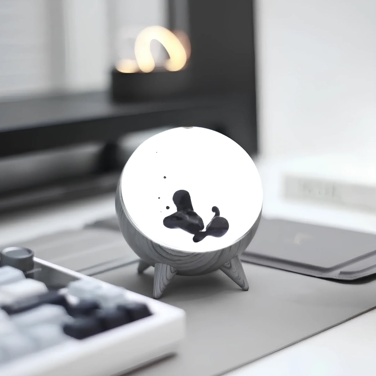 Ferrofluid Display Speaker | Bluetooth & AUX | USB-C Rechargeable 10-Hour Battery