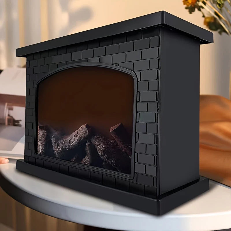 Fireplace Lantern | Realistic LED Flame & USB/Battery Power