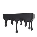 Floating Shelf | Matte Black Melting Drip Design & Concealed Mounting