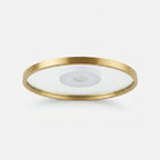 Floating Wall Shelf | Built-In LED & Battery-Powered | Gold Finish