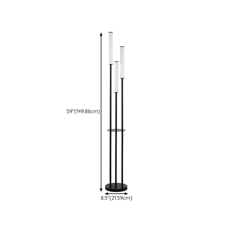 Floor Lamp | 3-Head Dimmable LED Metal & Acrylic